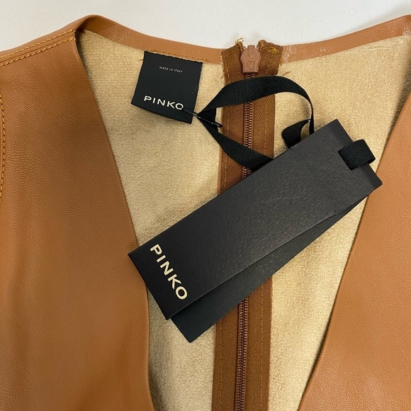 Pinko belted faux leather dress - Picture 8 of 13